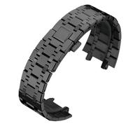 ROUREOX 26MM Stainless Steel Replacement Watch Strap, Adjustable Watchband Removable Watch Accessory for Casio GA-2100/2110-Black