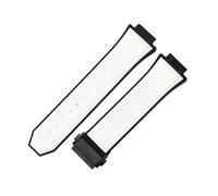 ROUREOX 27mm Silicone Watch Strap Convex Rubber Replacement Band 17mm Lug Sports Wristbelt Heavy Duty Clasp for Hublot Big Bang-D5