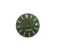 ROUREOX 28.5mm Watch Dial BGW9 Blue Luminous Applied Indices Face Fit NH35 4R35 Automatic Movement Modding for Rolex/Seiko - 4 28.5MM