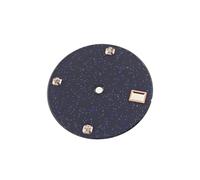 ROUREOX 28.5mm Watch Dial Blue Goldstone Aventurine Starry Night Face Fit NH35 NH36 Automatic Movement Modding Parts for Rolex/Seiko - 4 28.5MM