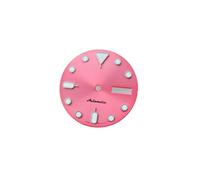 ROUREOX 28.5mm Watch Dial Day Date Window Green Luminous Applied Indices Fit NH36 4R36 Automatic Movement Modding Parts for Seiko 5 Sports - 5 28.5MM