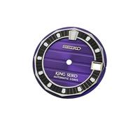 ROUREOX 28.5mm Watch Dial Horizontal Deck Pattern Green Luminous Indices Face Fit NH35 NH36 Automatic Movement Modding for King Seiko - B11 28.5MM
