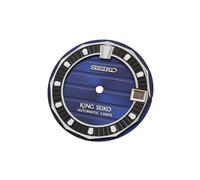 ROUREOX 28.5mm Watch Dial Horizontal Deck Pattern Green Luminous Indices Face Fit NH35 NH36 Automatic Movement Modding for King Seiko - B12 28.5MM