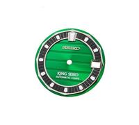 ROUREOX 28.5mm Watch Dial Horizontal Deck Pattern Green Luminous Indices Face Fit NH35 NH36 Automatic Movement Modding for King Seiko - B8 28.5MM