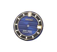 ROUREOX 28.5mm Watch Dial Horizontal Deck Pattern Green Luminous Indices Face Fit NH35 NH36 Automatic Movement Modding for King Seiko - B5 28.5MM