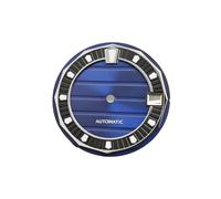 ROUREOX 28.5mm Watch Dial Horizontal Deck Pattern Green Luminous Indices Face Fit NH35 NH36 Automatic Movement Modding for King Seiko - A9 28.5MM