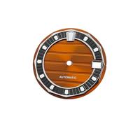 ROUREOX 28.5mm Watch Dial Horizontal Deck Pattern Green Luminous Indices Face Fit NH35 NH36 Automatic Movement Modding for King Seiko - A10 28.5MM