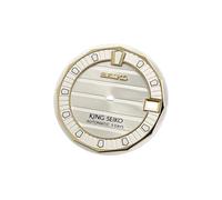 ROUREOX 28.5mm Watch Dial Horizontal Deck Pattern Green Luminous Indices Face Fit NH35 NH36 Automatic Movement Modding for King Seiko - B4 28.5MM
