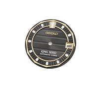 ROUREOX 28.5mm Watch Dial Horizontal Deck Pattern Green Luminous Indices Face Fit NH35 NH36 Automatic Movement Modding for King Seiko - B3 28.5MM