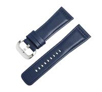 ROUREOX 28mm Perforated Leather Watch Strap Breathable Rally Racing Style Replacement Band for SEVENFRIDAY P1 P2 P3 Q1 S1 M2 M3 T1-Blue