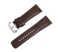 ROUREOX 28mm Perforated Leather Watch Strap Breathable Rally Racing Style Replacement Band for SEVENFRIDAY P1 P2 P3 Q1 S1 M2 M3 T1-Brown