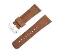 ROUREOX 28mm Watch Strap Genuine Suede Leather Replacement Band with Heavy Duty Pre-V Buckle for SEVENFRIDAY P1 P2 P3 Q1 S1 M2 M3 T1-Brown