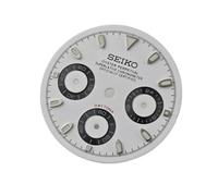 ROUREOX 29.5mm Chronograph Watch Dial Racing Style 3 Sub Dials Green Luminous Fit VK63 Quartz Movement Modding Parts for Rolex Daytona - 19 29.5MM