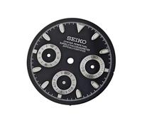ROUREOX 29.5mm Chronograph Watch Dial Racing Style 3 Sub Dials Green Luminous Fit VK63 Quartz Movement Modding Parts for Rolex Daytona - 14 29.5MM