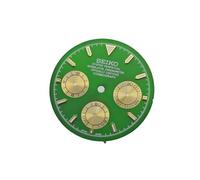 ROUREOX 29.5mm Chronograph Watch Dial Racing Style 3 Sub Dials Green Luminous Fit VK63 Quartz Movement Modding Parts for Rolex Daytona - 2 29.5MM