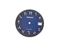 ROUREOX 29.8mm Watch Dial Horizontal Striped Pattern Luminous Arabic Numerals Fit NH35 4R35 Automatic Movement Modding Parts for Seiko/Patek Philippe - 3 29.8MM