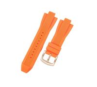 ROUREOX 29mm Silicone Watch Strap Convex Rubber Replacement Band 13mm Lug Waterproof Sports Wristbelt for Michael Kors MK8184 8729 9020-B3