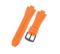 ROUREOX 29mm Silicone Watch Strap Convex Rubber Replacement Band 13mm Lug Waterproof Sports Wristbelt for Michael Kors MK8184 8729 9020-B5