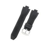 ROUREOX 29mm Silicone Watch Strap Convex Rubber Replacement Band 13mm Lug Waterproof Sports Wristbelt for Michael Kors MK8184 8729 9020-A2