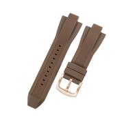 ROUREOX 29mm Silicone Watch Strap Convex Rubber Replacement Band 13mm Lug Waterproof Sports Wristbelt for Michael Kors MK8184 8729 9020-C3