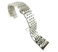 ROUREOX 316L Stainless Steel Extendable Watch Band,Stainless Steel Straight End Watch Accessory for Tissot T41-Silver 22MM