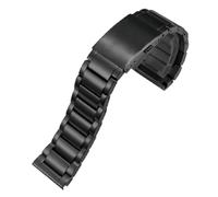 ROUREOX 316L Stainless Steel Replacement Watch Band, Men's Straight End Metal Strap Watch Repair Accessories for Diesel DZ7311/DZ4358-3-Bead Black 28MM