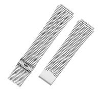 ROUREOX 316L Stainless Steel Replacement Watch Strap, Mesh Belt Deployment Metal Watch Chain for Casio AE-1200/A-158/A-159/A-168/B-650/F-91-Silver 18MM