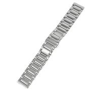 ROUREOX 316L Stainless Steel Watch Band, Straight End Metal Bracelet Replacement Wristwatch Strap for Casio Edifice EFR-303L/EQB-501/EFS-S500/EFS-530-Polished Silver 24MM