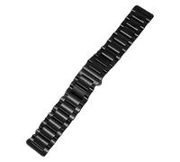ROUREOX 316L Stainless Steel Watch Band, Straight End Metal Bracelet Replacement Wristwatch Strap for Casio Edifice EFR-303L/EQB-501/EFS-S500/EFS-530-Matte Black 21MM