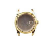 ROUREOX 31mm Women Watch Case Fluted Bezel Sapphire Crystal NH05 NH06 Movement Fit 24.2mm Dial Modding Parts for Rolex Datejust 31-6 31MM