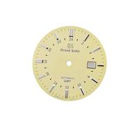 ROUREOX 35mm Watch Dial Cream Ivory Face GMT 24H Scale Fit NH34 NH35 Automatic Movement Modding Parts for Grand Seiko - 2 35MM