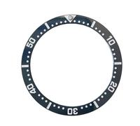 ROUREOX 38 x 31.5mm Flat Ceramic Bezel Insert, Replacement Bezel 60 Minute Watch Modding Parts for Seiko SKX007 SKX009 SKX011-B