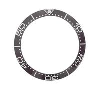 ROUREOX 38mm Black Ceramic Bezel Insert Replacement Scratch Resistant Watch Ring - Modding Parts for Seiko SKX007 Series-A6