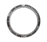 ROUREOX 38mm Black Ceramic Bezel Insert Replacement Scratch Resistant Watch Ring - Modding Parts for Seiko SKX007 Series-A4