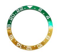 ROUREOX 38mm Ceramic Bezel Insert 24hr Scratch-Resistant Replacement Bezel Watch Modding Accessories for Rolex GMT Series-I