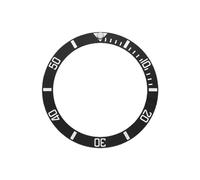ROUREOX 38mm Ceramic Bezel Insert Matte Sandblasted Finish Sloped Ring 30.7mm Inner Diameter Anti Glare Watch Mod Parts - A6