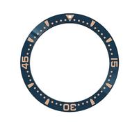 ROUREOX 38mm Ceramic Bezel Insert Replacement Luminous Pip at 12 O'Clock Scratch Resistant Watch Accessories for Rolex Submariner 007-A14