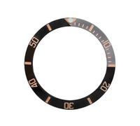 ROUREOX 38mm Ceramic Bezel Insert Replacement Sloped Watch Ring 30.7mm Inner Diameter DIY Modding Parts Luminous Pip - A10