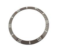 ROUREOX 38mm Ceramic Bezel Insert Scratch-Resistant Replacement Bezel Ring Watch Modding & Repairs for Rolex Submariner Series-Brown+White