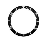 ROUREOX 38mm Classic Style Ceramic Bezel Insert with Coloured Accents High-Gloss Replacement Ring for Rolex Sea-Dweller 4000 SEA Model-A4