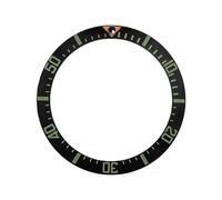 ROUREOX 38mm Classic Style Ceramic Bezel Insert with Coloured Accents High-Gloss Replacement Ring for Rolex Sea-Dweller 4000 SEA Model-A7