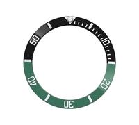 ROUREOX 38mm Dual Tone Ceramic Bezel Insert Sloped Ring 30.7mm Inner Diameter Split Colour Design Watch Mod Part - A1