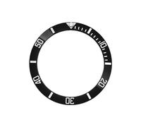 ROUREOX 38mm Dual Tone Ceramic Bezel Insert Sloped Ring 30.7mm Inner Diameter Split Colour Design Watch Mod Part - A12