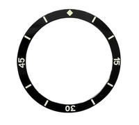 ROUREOX 38mm Full Lume Ceramic Bezel Insert Vintage Glow in The Dark Watch Ring Minimalist Retro Watch Modding for Seiko SKX007 Series-A1