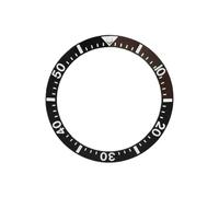 ROUREOX 38mm Premium Ceramic Insert DIY Watch Bezel Ring Glossy Finish with Luminous Pip Modification Parts for Seiko SKX007 Series-A2