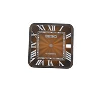 ROUREOX 38mm Square Watch Case Integrated Bracelet Stainless Steel Fit 27mm Dial NH35 NH36 Movement Modding Kit Silver for Cartier Santos-B2 38MM