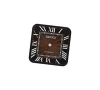 ROUREOX 38mm Square Watch Case Integrated Bracelet Stainless Steel Fit 27mm Dial NH35 NH36 Movement Modding Kit Silver for Cartier Santos-B8 38MM