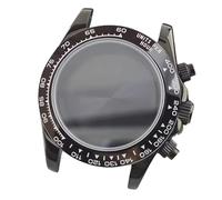 ROUREOX 39.3mm Chronograph Watch Case Sapphire Crystal Fits VK63 Quartz Movement 20mm Lug Width DIY Modification Parts Steel for Rolex Cosmograph Daytona-18 39.3MM