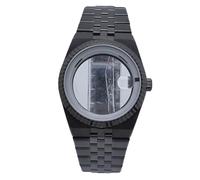 ROUREOX 39.5mm Retro Integrated Watch Case Kit Sapphire Crystal Date Magnifier Stainless Steel Fit NH35 Movement DIY Modding for Rolex Datejust/Royal Oak/Tissot PRX-2 39.5MM