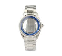 ROUREOX 39.5mm Watch Case Set Steel Bracelet Sapphire Crystal Fit NH35 NH36 Movement Modding Component for Grand Seiko Heritage-10 39.5MM